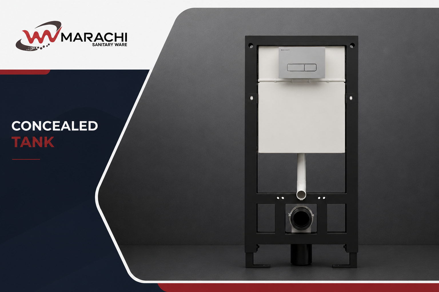 Marachi concealed flush tank installation system